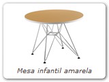 Mesa infantil amarela