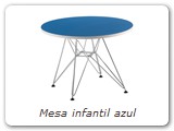 Mesa infantil azul